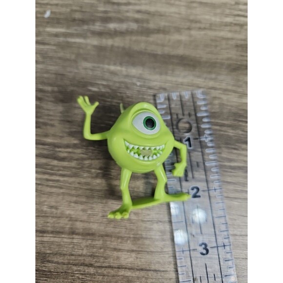 Mike Wazowski Disney Pixar Monsters Inc. PVC Figure Toy Green Waving - Picture 3 of 3